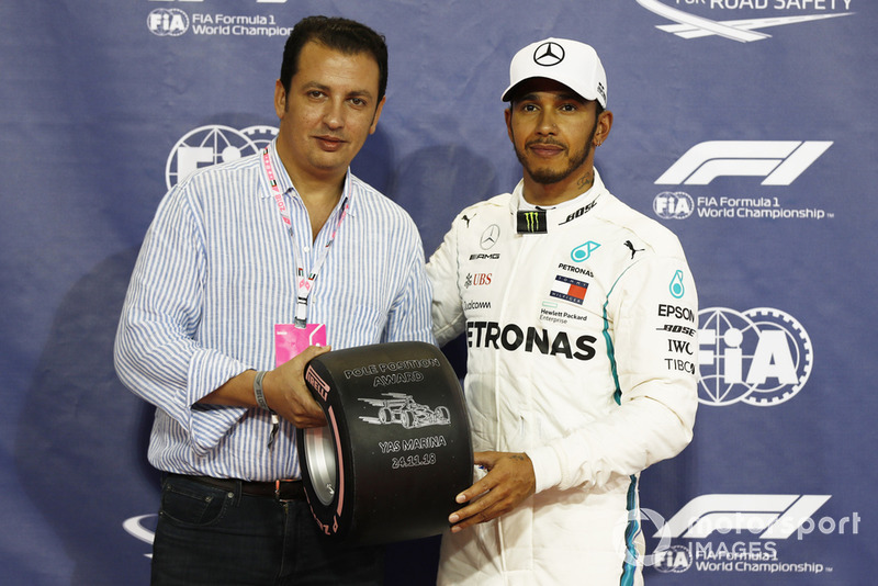 Обладатель поула Льюис Хэмилтон, Mercedes AMG F1