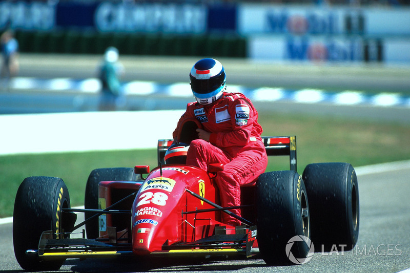 Alemanha 1995: Gerhard Berger (Ferrari) e Mika Häkkinen (McLaren)