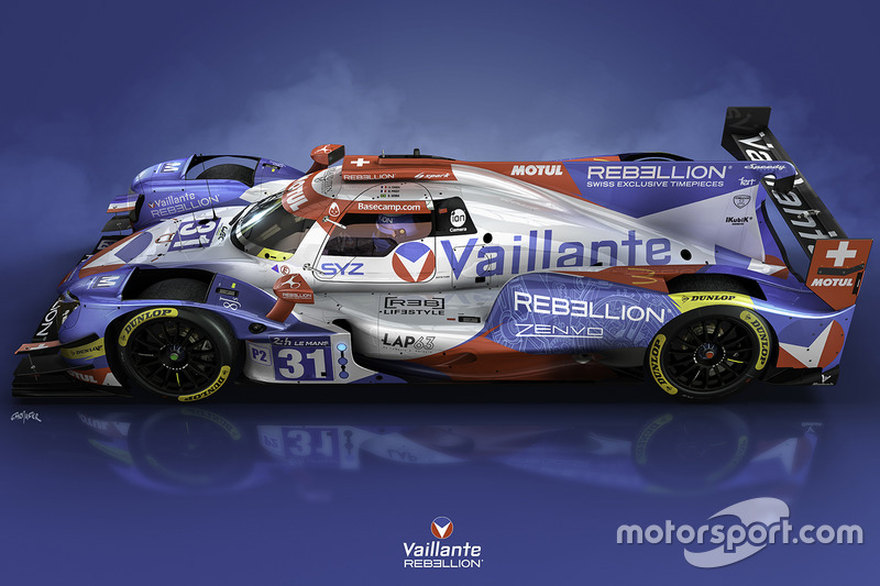 Oreca 07 von Vaillante Rebellion Racing im neuen Design