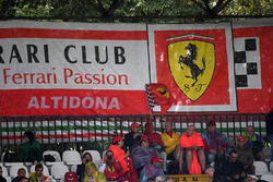 Ferrari fans and banners