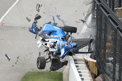 Crash: Scott Dixon, Chip Ganassi Racing, Honda