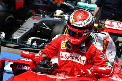 Kimi Raikkonen, Ferrari SF16-H nel parco chiuso