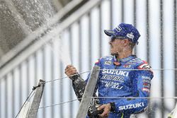 Podium: Ganador, Maverick Viñales, Team Suzuki MotoGP