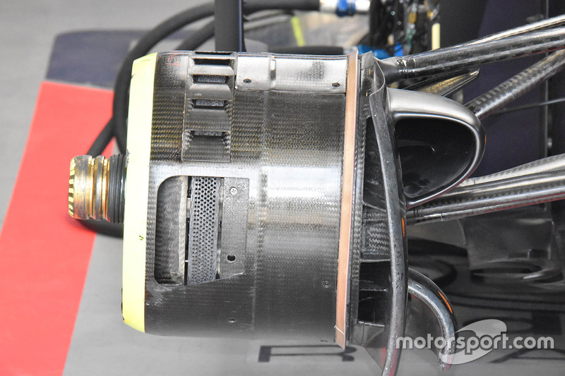 Red Bull Racing RB14 front brake drum detail