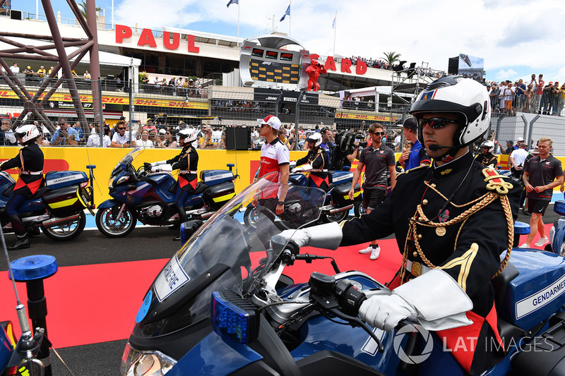 Marcus Ericsson, Sauber on the drivers parade