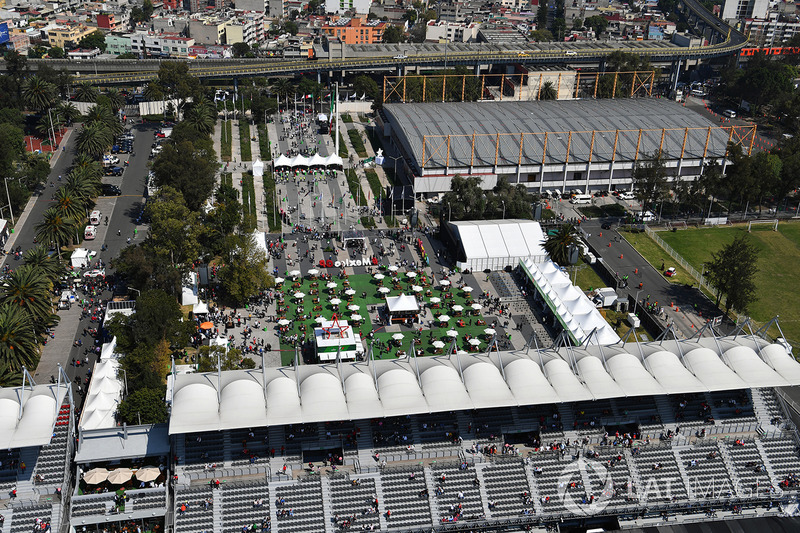 Aerial view of the track