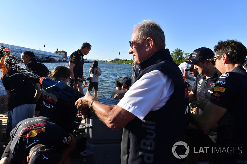 Dr Helmut Marko, Red Bull Motorsport Consultant at the raft race