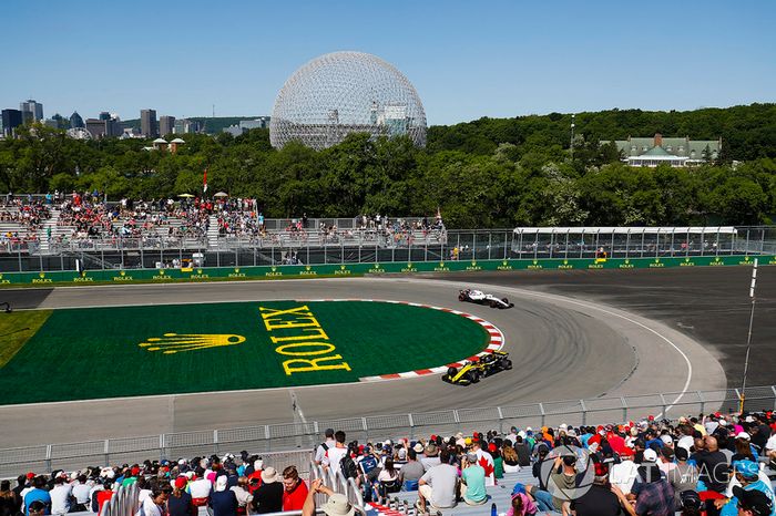 Carlos Sainz Jr., Renault Sport F1 Team R.S. 18 y Sergey Sirotkin, Williams FW41