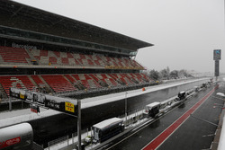 Snow on the track