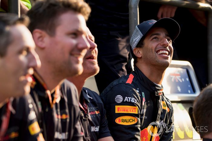 Race winner Daniel Ricciardo, Red Bull Racing