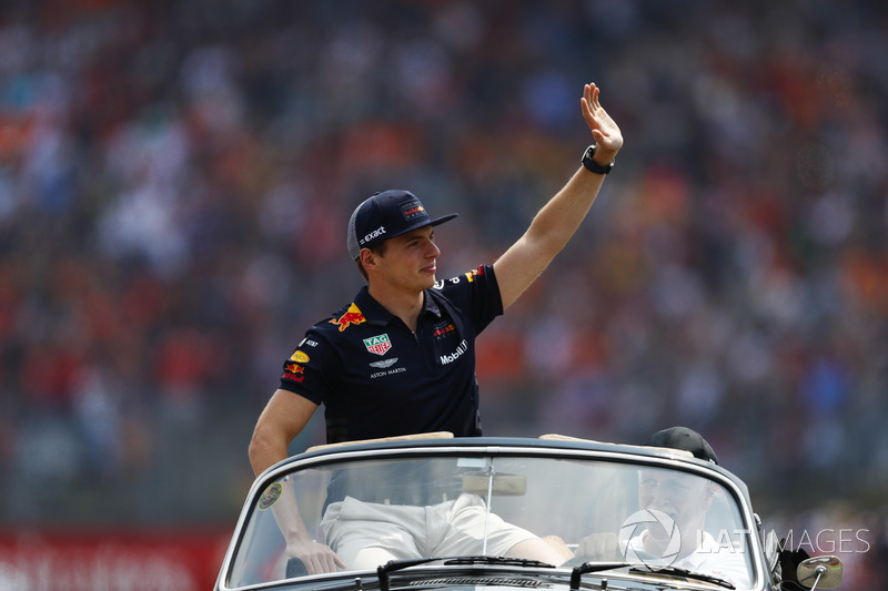 Max Verstappen, Red Bull Racing, in the drivers parade