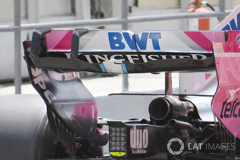 Force India VJM11, hátsó szárny, részlet