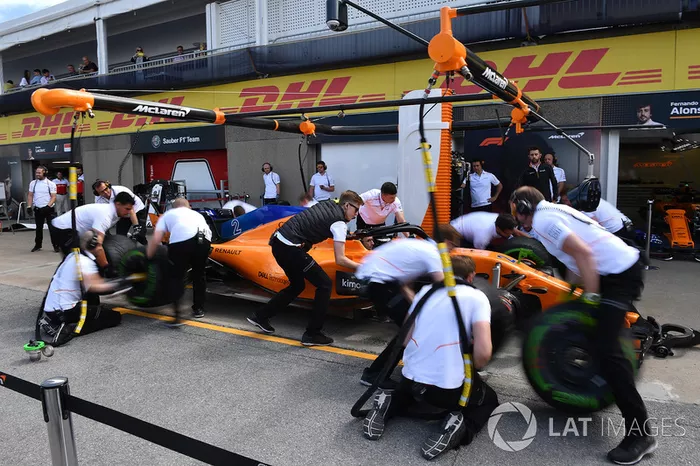 Pit stop de McLaren