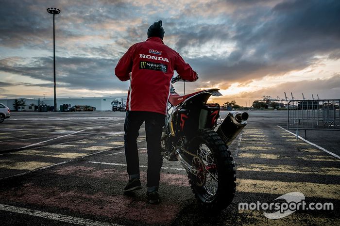 Preparativos del Monster Energy Honda Team