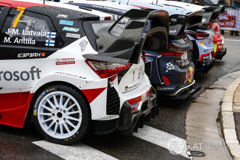 2018 WRC araçları grup fotoğrafı