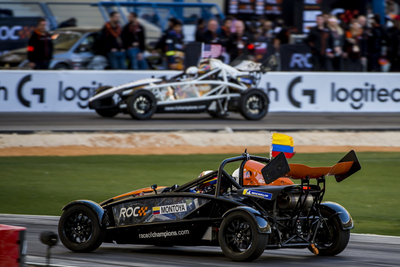 Juan Pablo Montoya y Ryan Hunter-Reay con el Ariel Atom Cup