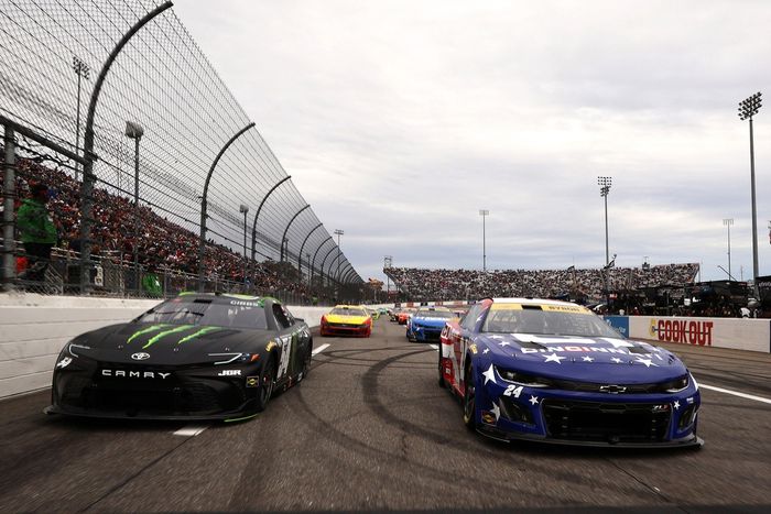 William Byron, Hendrick Motorsports Chevrolet, Ty Gibbs, Joe Gibbs Racing Toyota