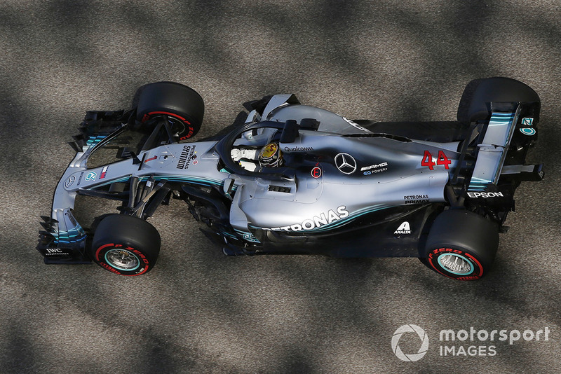 Lewis Hamilton, Mercedes AMG F1 W09 EQ Power+, con el #1