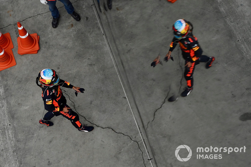 Daniel Ricciardo, Red Bull Racing en parc ferme