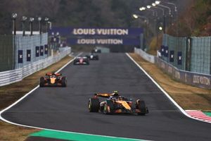 Charles Leclerc, Ferrari, Lando Norris, McLaren, Oscar Piastri