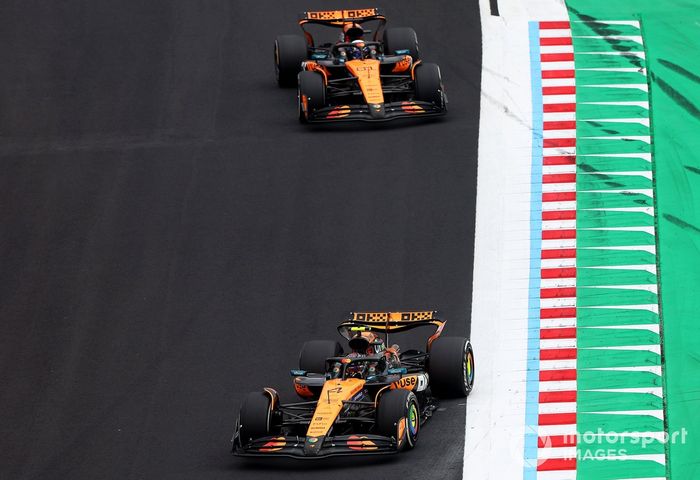 Lando Norris, McLaren, Oscar Piastri