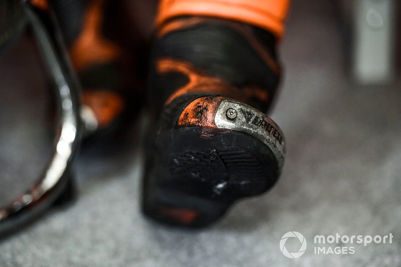 Pol Espargaro, Red Bull KTM Factory Racing shoe detail