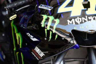 Bike of Valentino Rossi, Yamaha Factory Racing, fairing detail