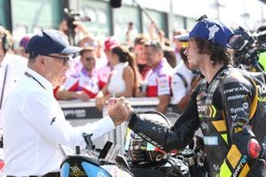 Marco Bezzecchi, VR46 Racing Team, Carmelo Ezpeleta, CEO Dorna Sports