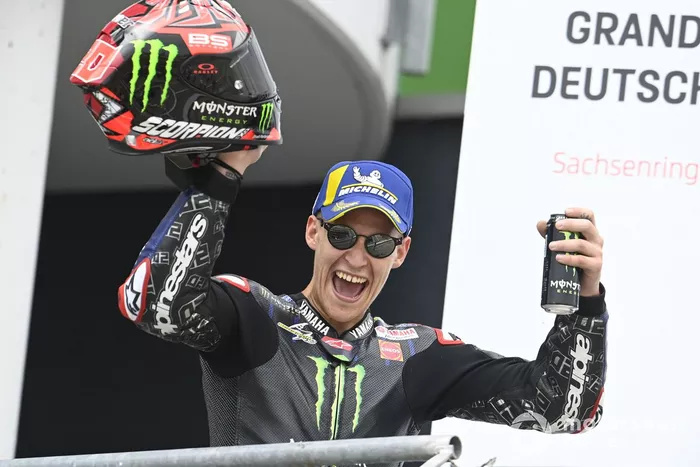Podio: tercer lugar Fabio Quartararo, Yamaha Factory Racing