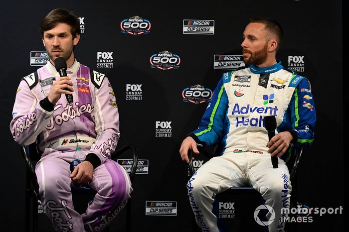 Daniel Suarez, TrackHouse Racing, Chevrolet Camaro Tootsies Orchid Lounge, Ross Chastain, TrackHouse Racing, Chevrolet Camaro Advent Health