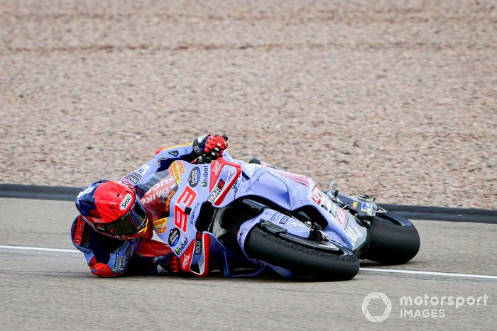 Marc Márquez, caída del Gresini Racing