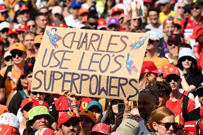 Fans of Charles Leclerc, Ferrari