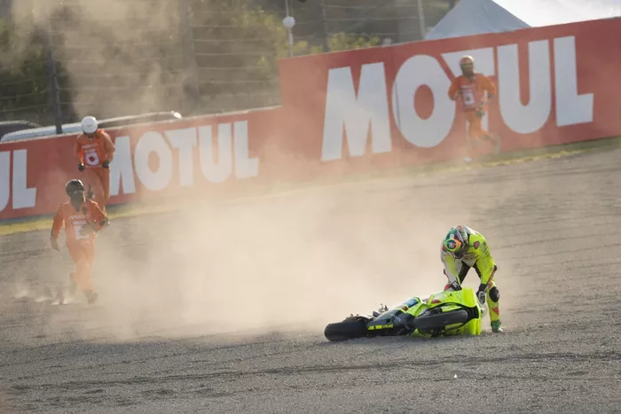 Franco Morbidelli, VR46 Racing Team crash
