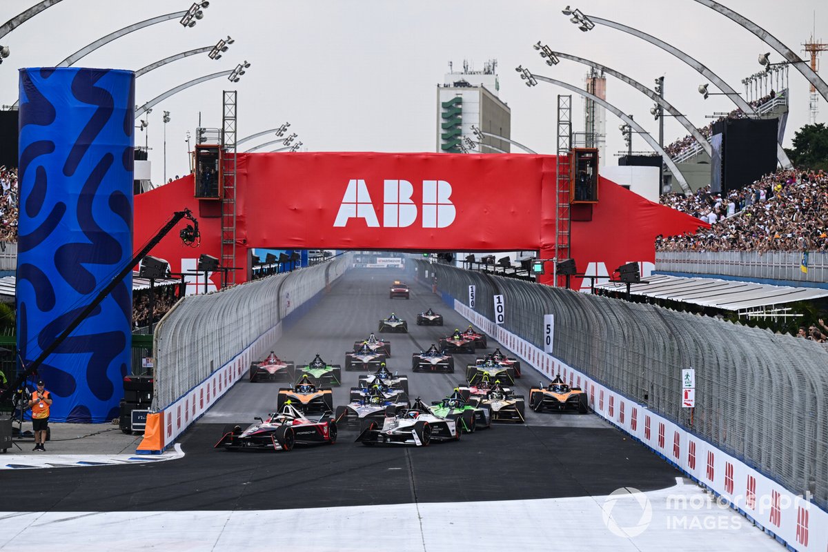 Stoffel Vandoorne, DS Penske, DS E-Tense FE23, Antonio Felix da Costa, Porsche, Porsche 99X Electric Gen3, Mitch Evans, Jaguar Racing , Jaguar I-TYPE 6, Nick Cassidy, Envision Racing, Jaguar I-TYPE 6, the rest of the 