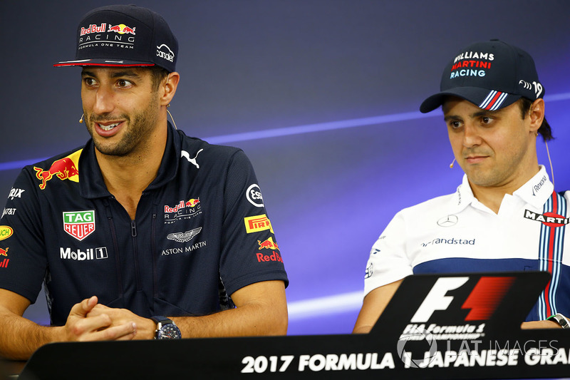 Daniel Ricciardo, Red Bull Racing, Lance Stroll, Williams