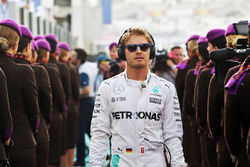 Nico Rosberg, Mercedes AMG F1 en el desfile de pilotos