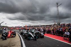 The top three cars in Parc Ferme
