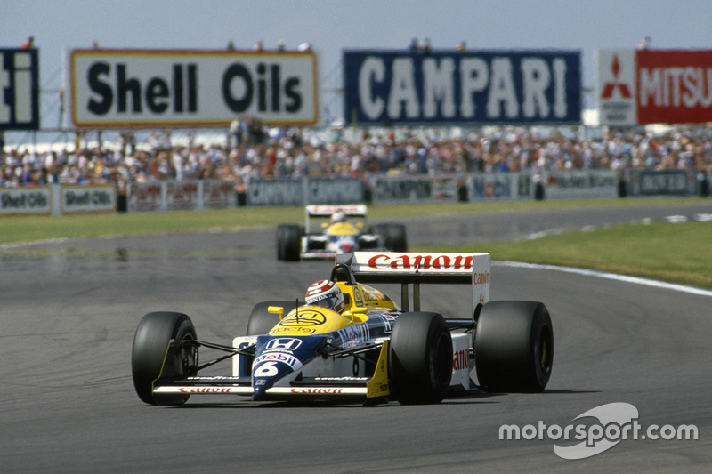 Nelson Piquet, Williams FW11B ve Nigel Mansell, Williams FW11B