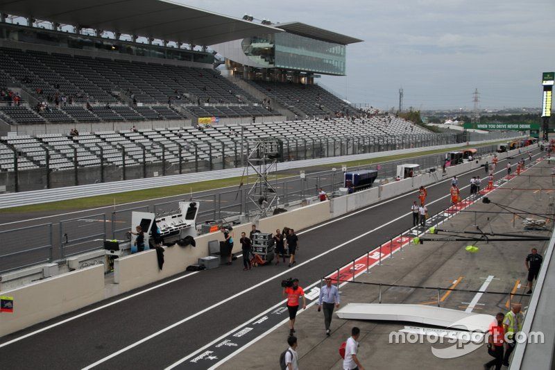El circuito de Suzuka se prepara para la llegada del tifón Hagibis