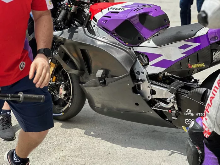 Carenado de la moto del Pramac Racing