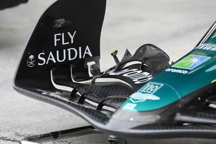 Detalle técnico del Aston Martin AMR23