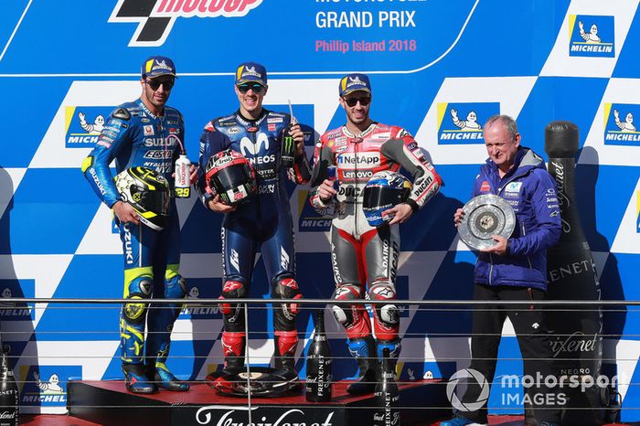 Maverick Viñales, Yamaha Factory Racing, Andrea Iannone, Team Suzuki MotoGP, Andrea Dovizioso, Ducati Team