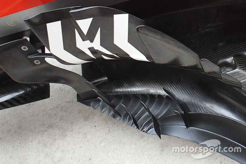 Ferrari SF71H bargeboard detail