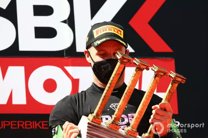 Podio: Ganador Jonathan Rea, Kawasaki Racing Team