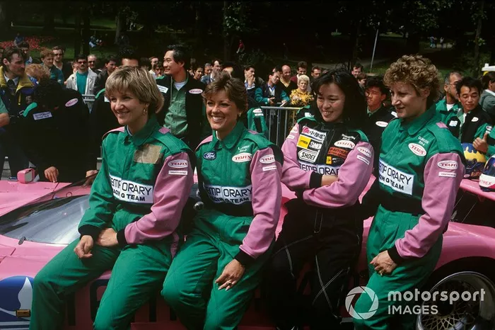 Cathy Muller, Lyn St. James, Shenji Kasuya, Desire Wilson 1991