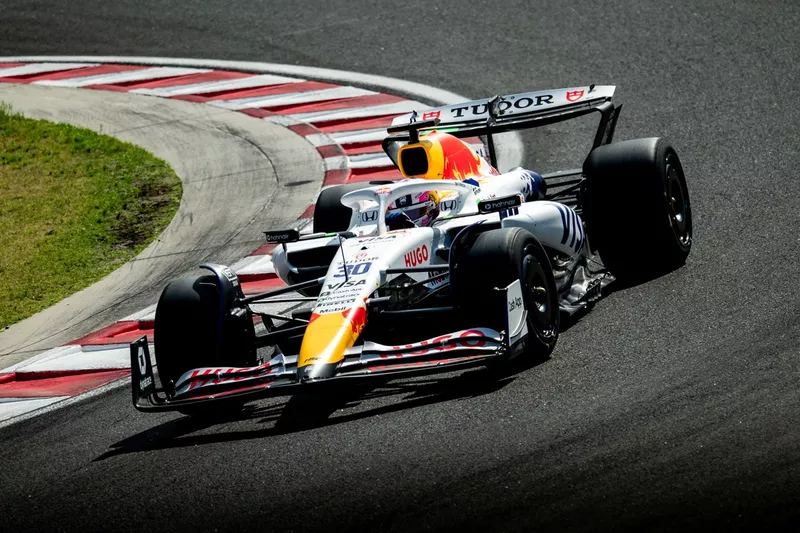 Liam Lawson, Racing Bulls, essais Pirelli Hungaroring