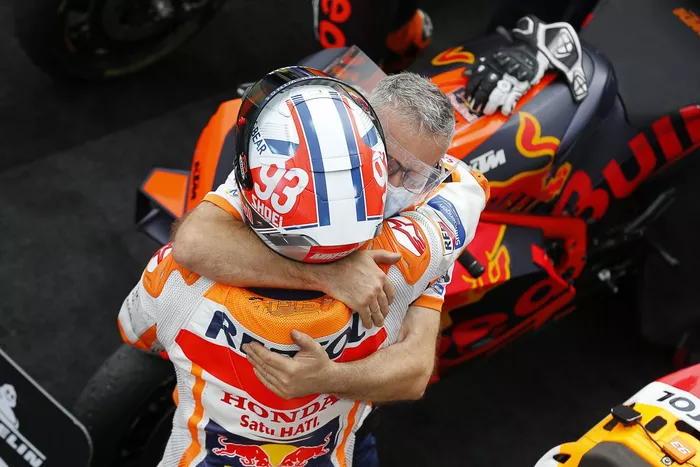 Ganador Marc Márquez, Repsol Honda Team celebra