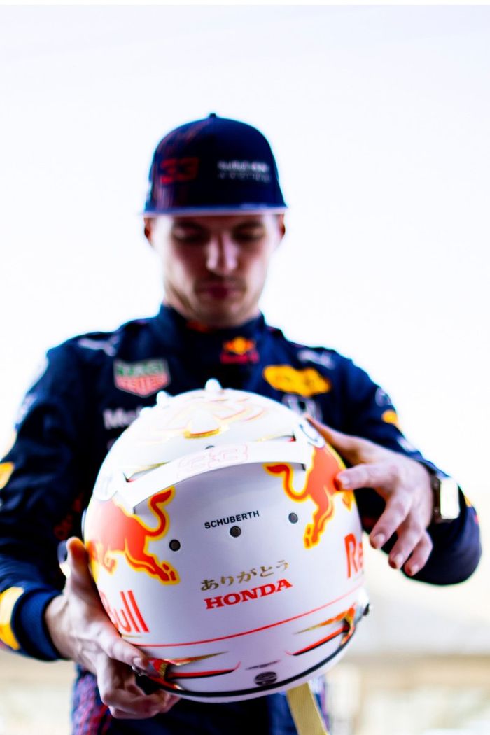 Casco de Max Verstappen, Red Bull Racing
