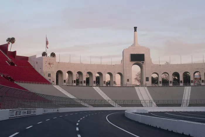 Pista del Memorial Coliseum de Los Ángeles