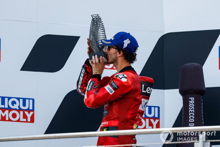 Podio: segundo puesto Francesco Bagnaia, Ducati Team